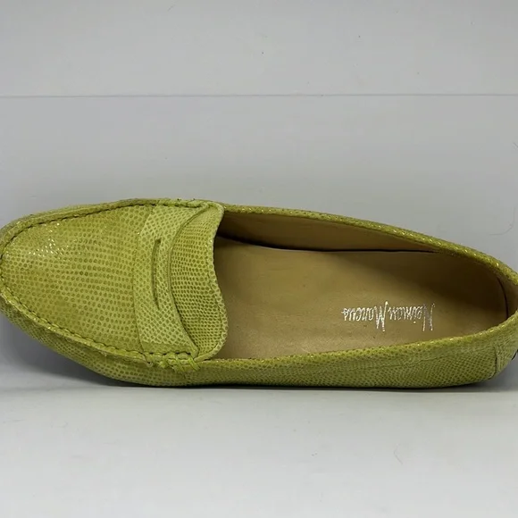 Neiman Marcus green driving Mocs shoes - Picture 2 of 4